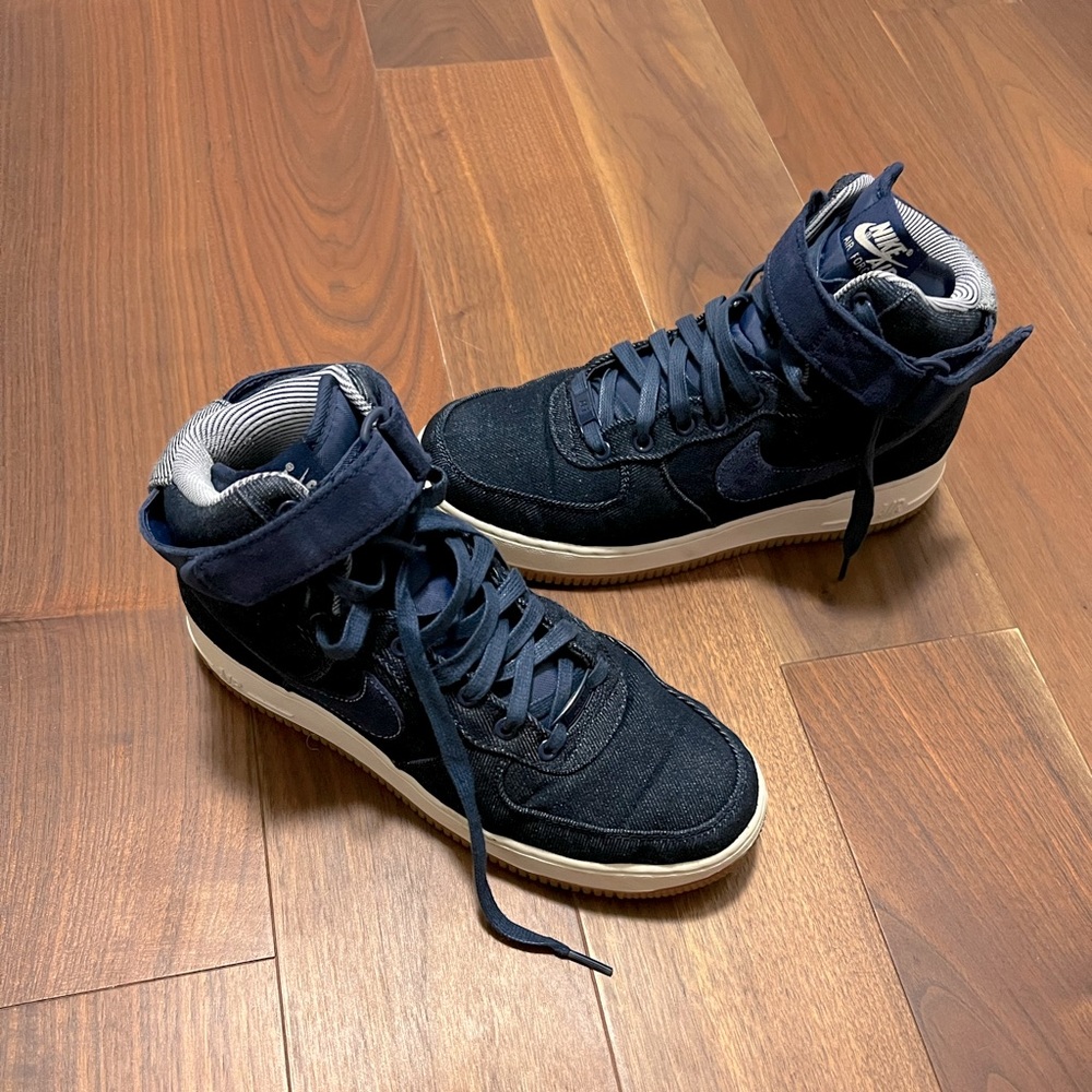 Nike Women’s Air Force One Denim High Tops Size 9
